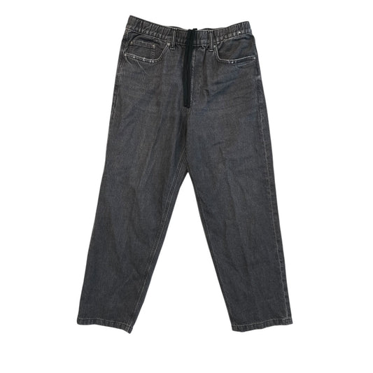 Jeans Wide Leg By Gap In Black Denim, Size:M