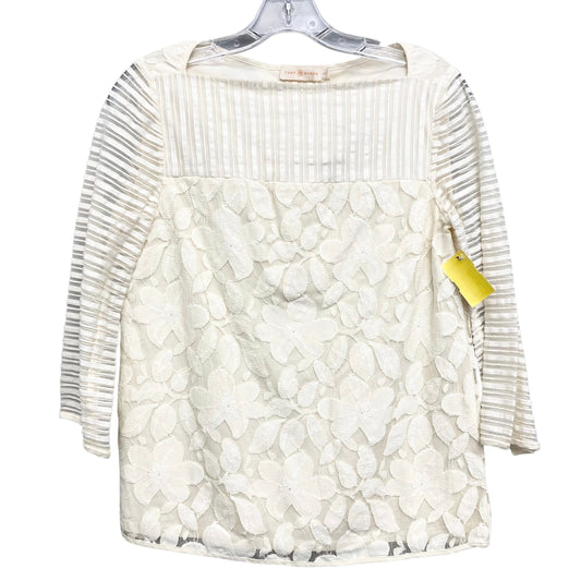 Top Ls Designer By Tory Burch In Ivory, Size:Xs