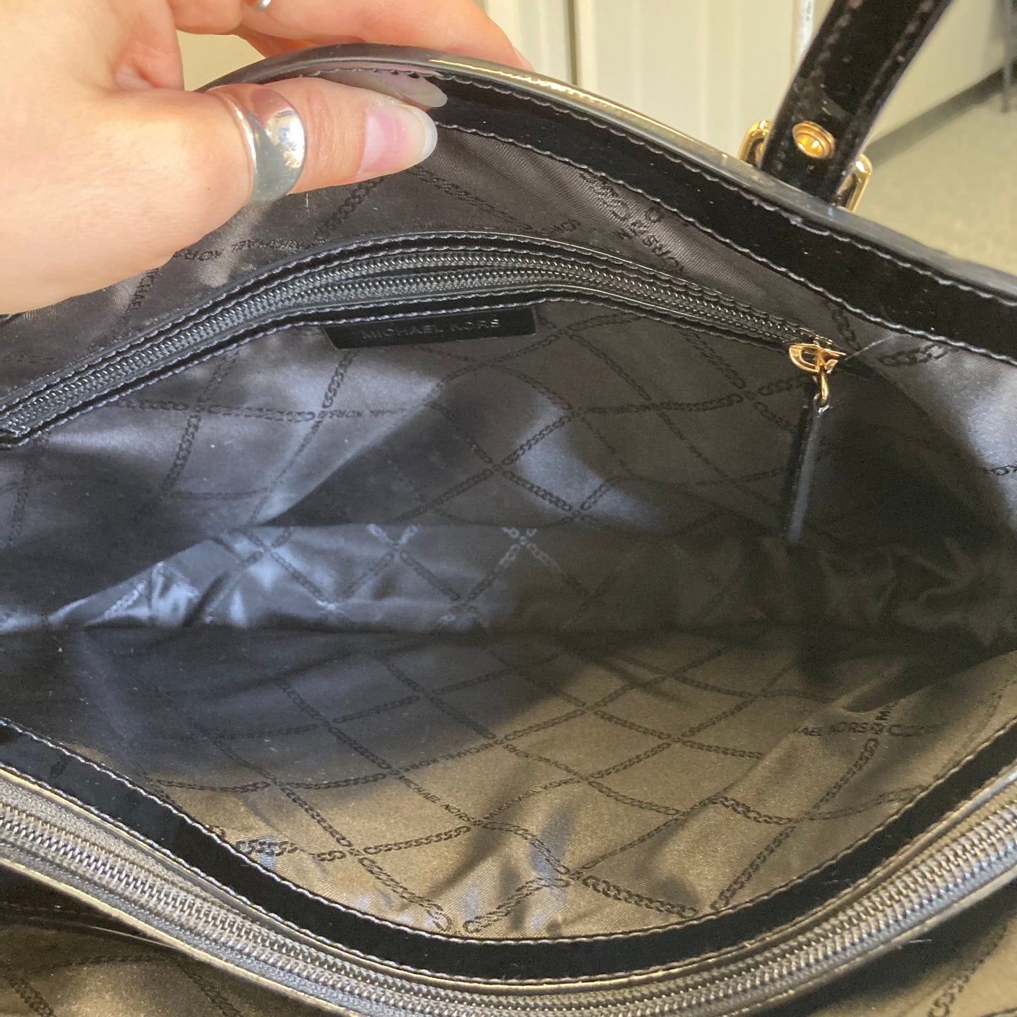 Handbag By Michael By Michael Kors In Black, Size:Large