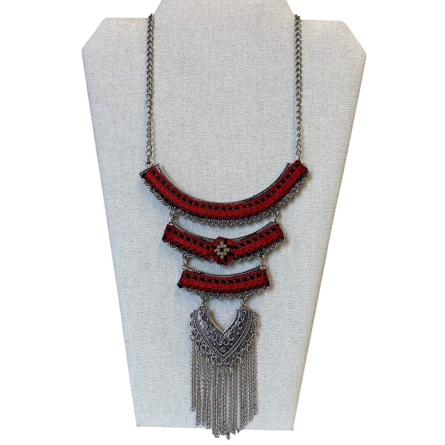 Necklace Statement In Silver