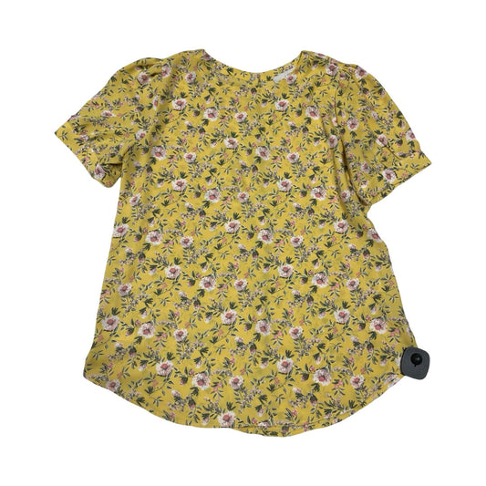 Top Ss By Loft In Yellow, Size:Xs