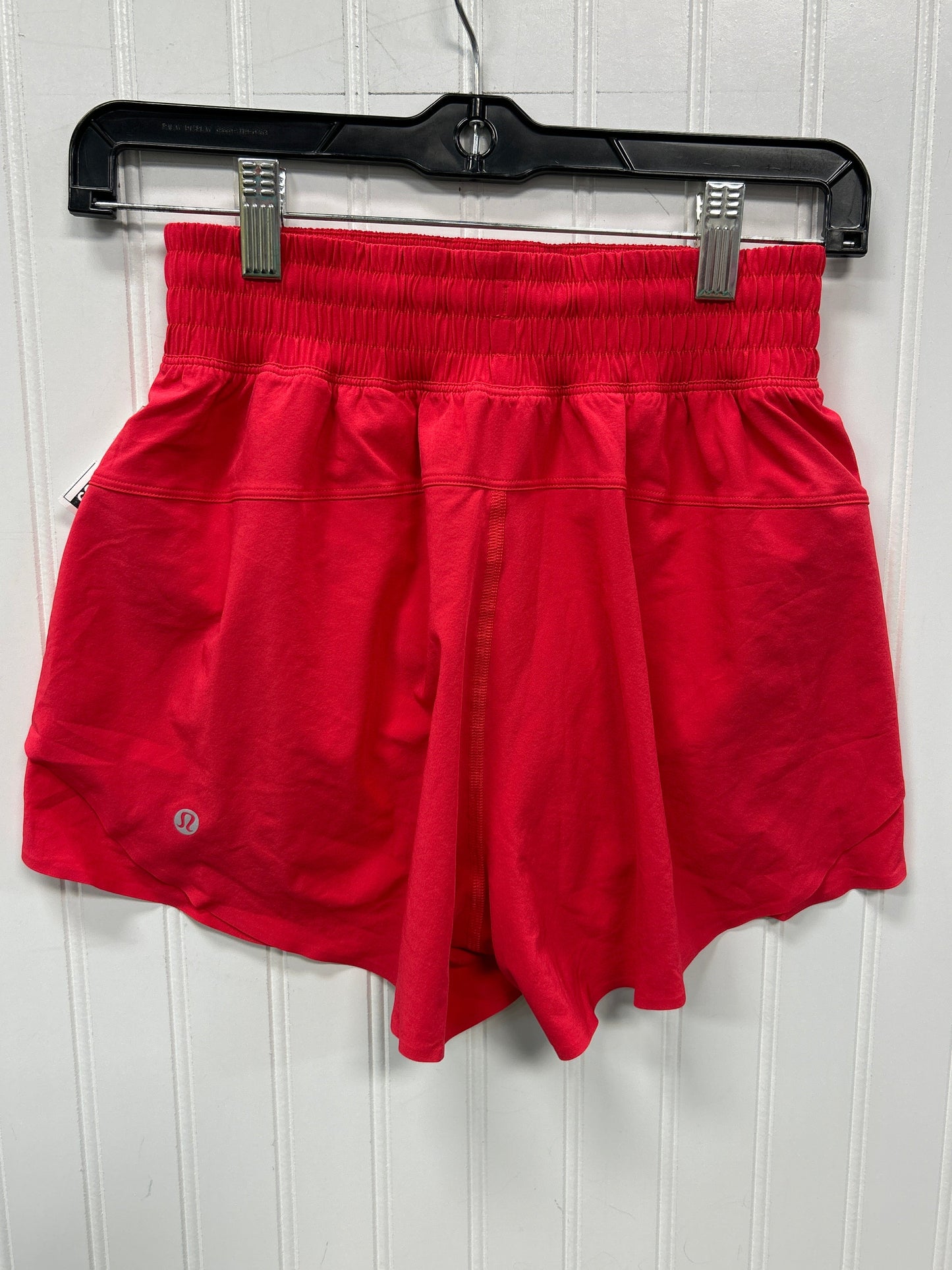 Athletic Shorts By Lululemon In Red, Size:Xxs