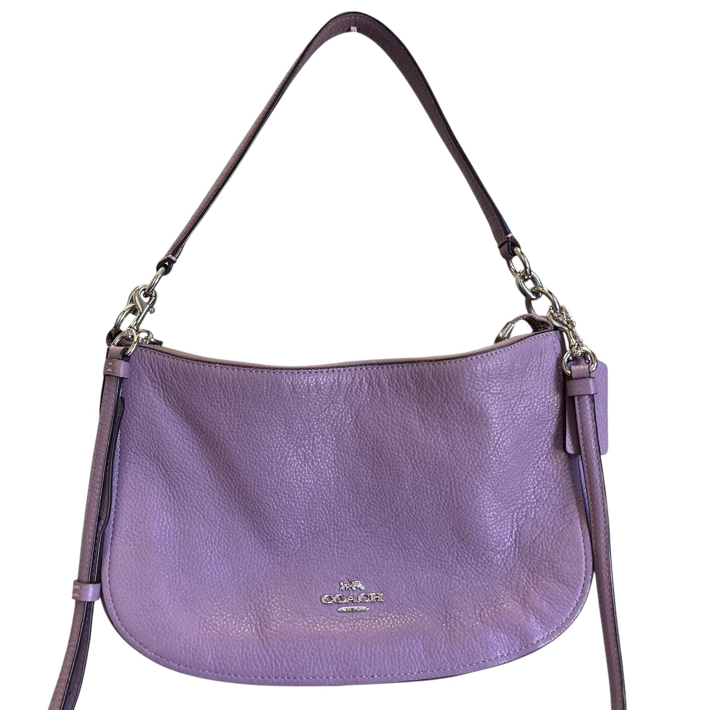 Handbag Designer By Coach In Purple, Size:Medium