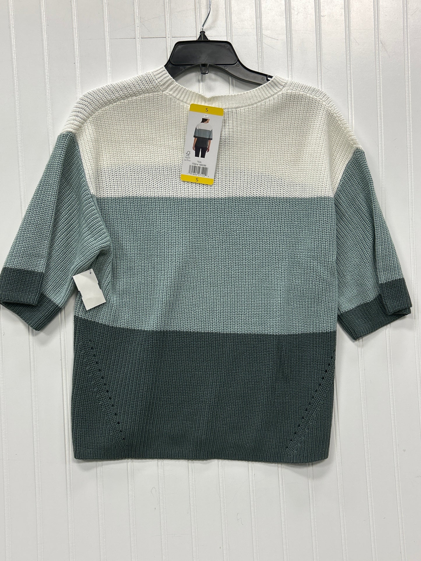 Sweater Ss By Matty M In Grey & White, Size:M