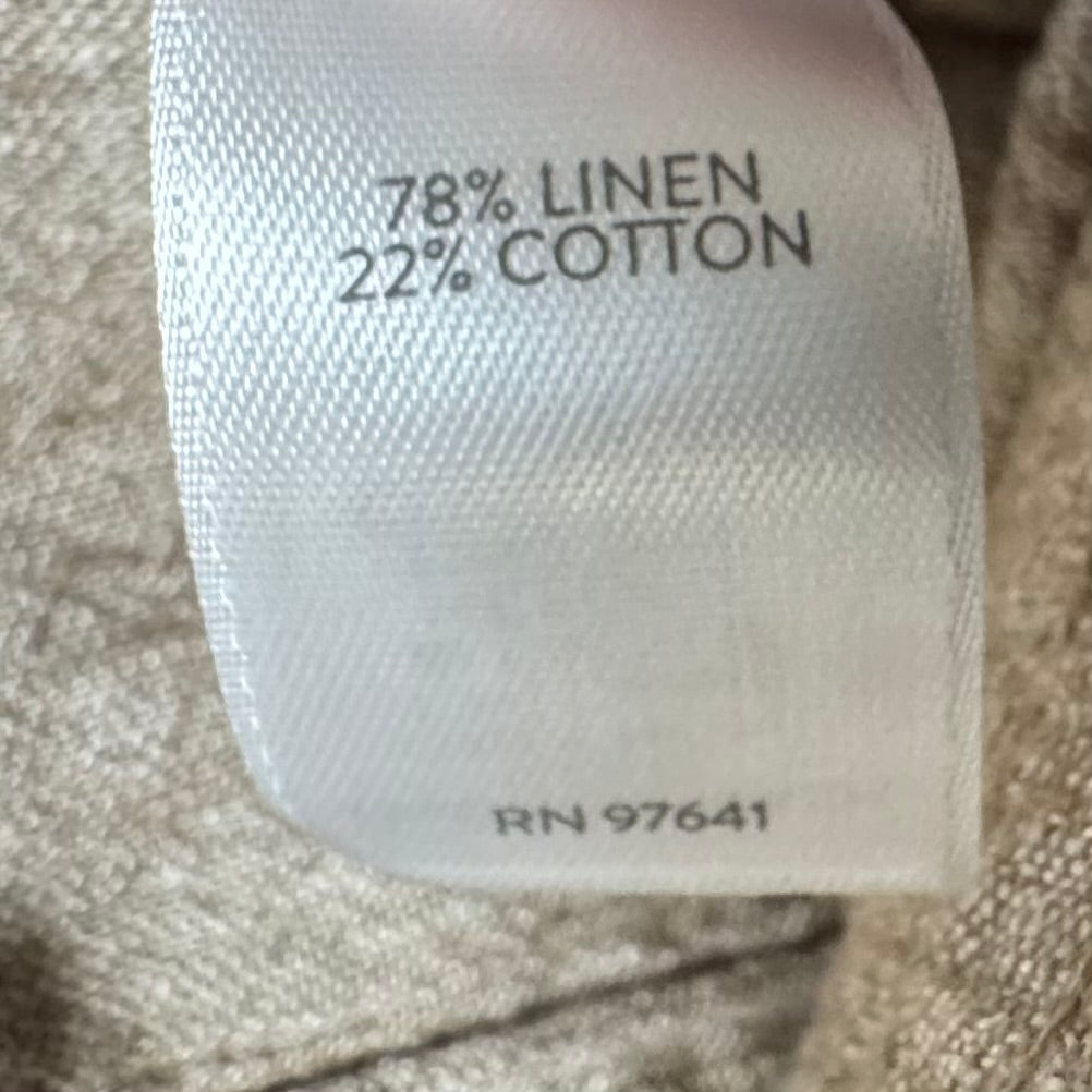 Pants Linen Blend By Pure Jill In Tan, Size: L