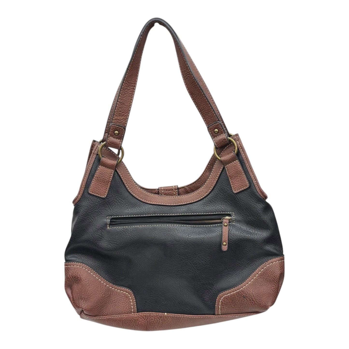 Handbag By Boc In Black & Brown, Size:Medium