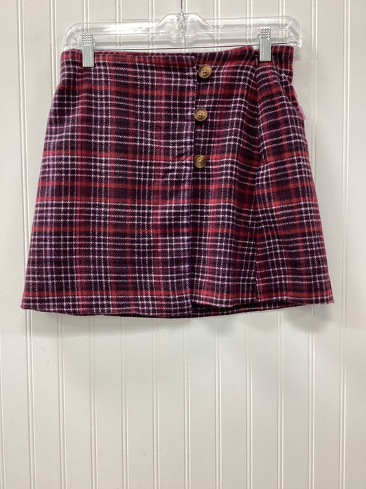 Skirt Mini & Short By On 34Th In Purple & Red, Size:2