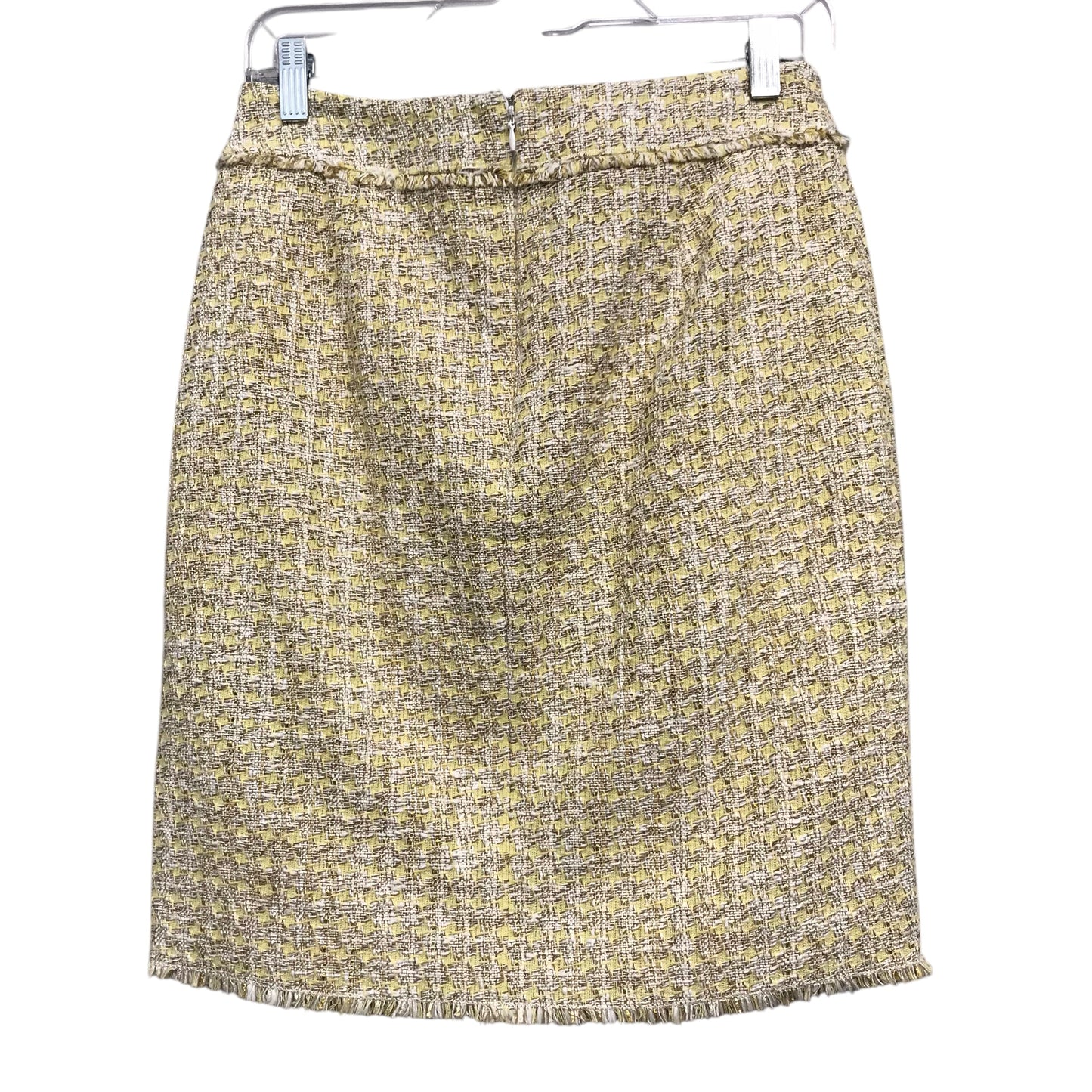 Skirt Mini & Short By Ann Taylor In Gold, Size:4