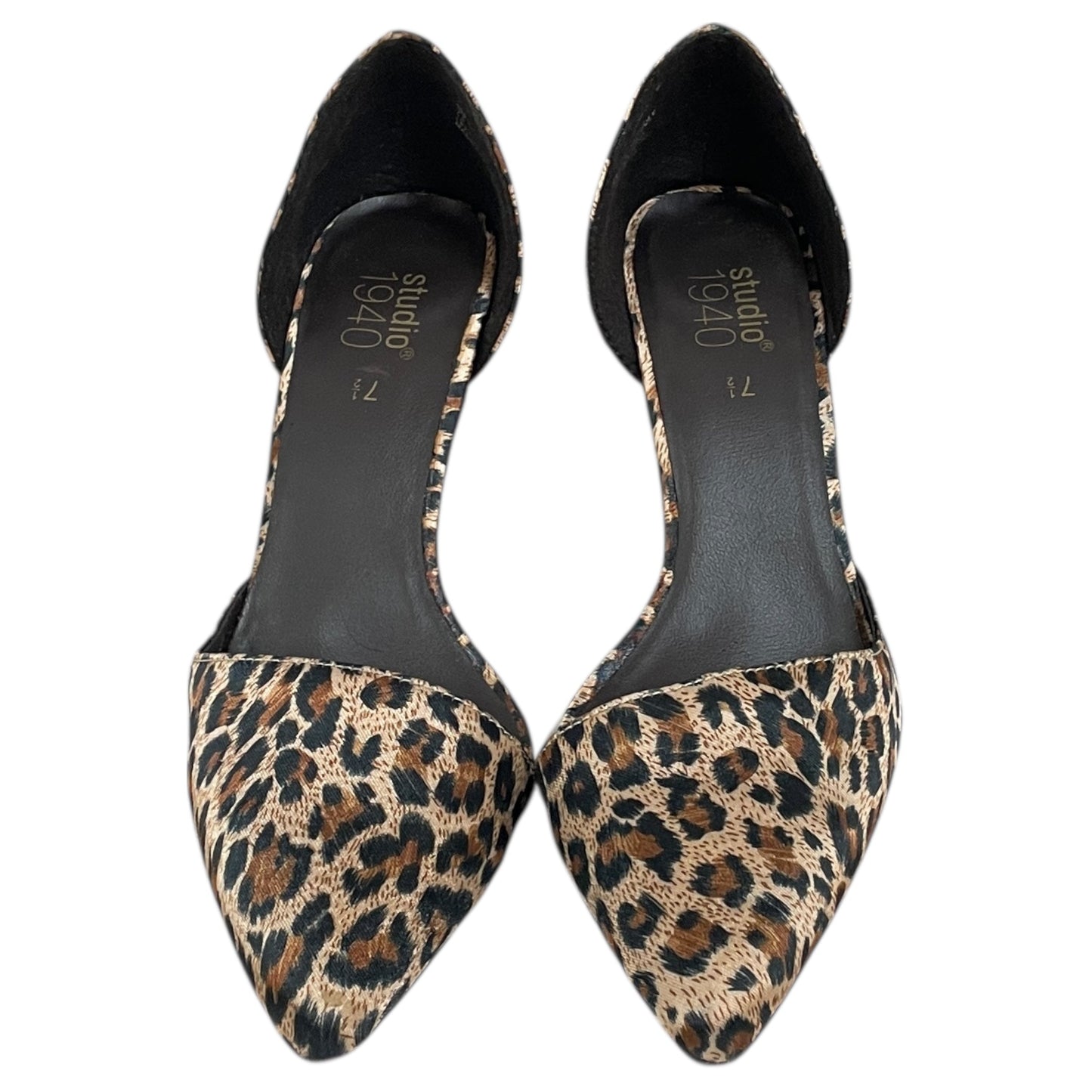 Shoes Heels Stiletto By Studio 1940 In Animal Print, Size:7.5