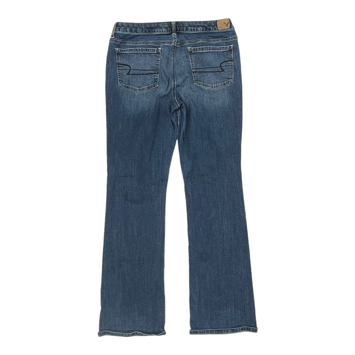 Jeans Wide Leg By American Eagle In Blue Denim, Size:12