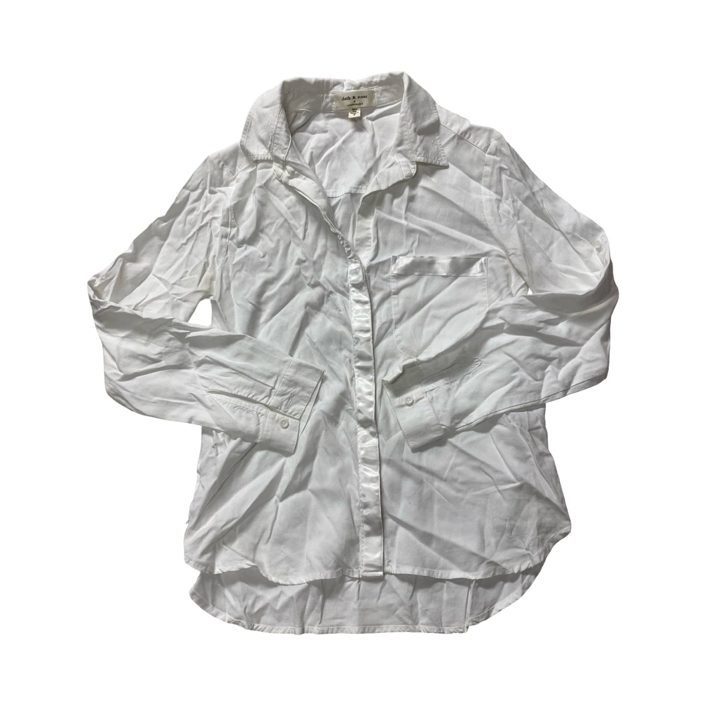 Top Ls By Cloth & Stone In White, Size:S