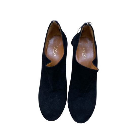 Boots Luxury Designer By Gucci In Black, Size:7.5