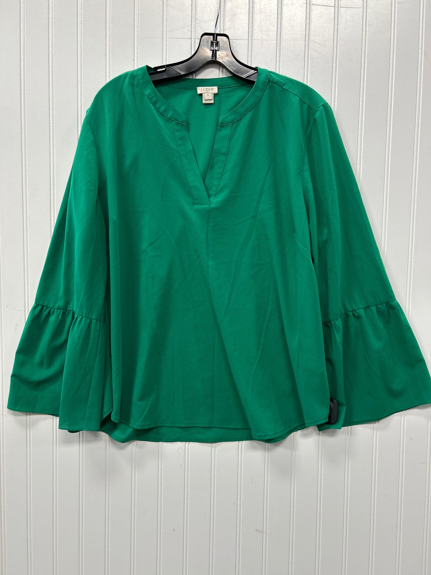 Top Ls By J. Crew In Green, Size:Xl
