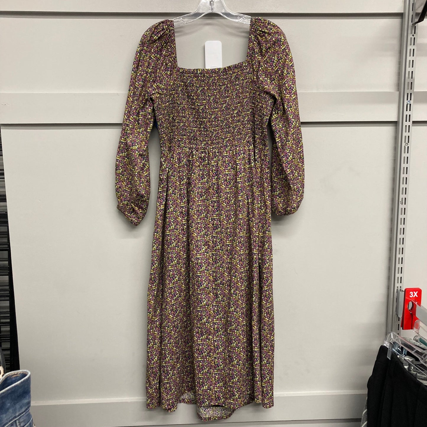 Dress Casual Midi By J. Crew In Floral Print, Size:Xl
