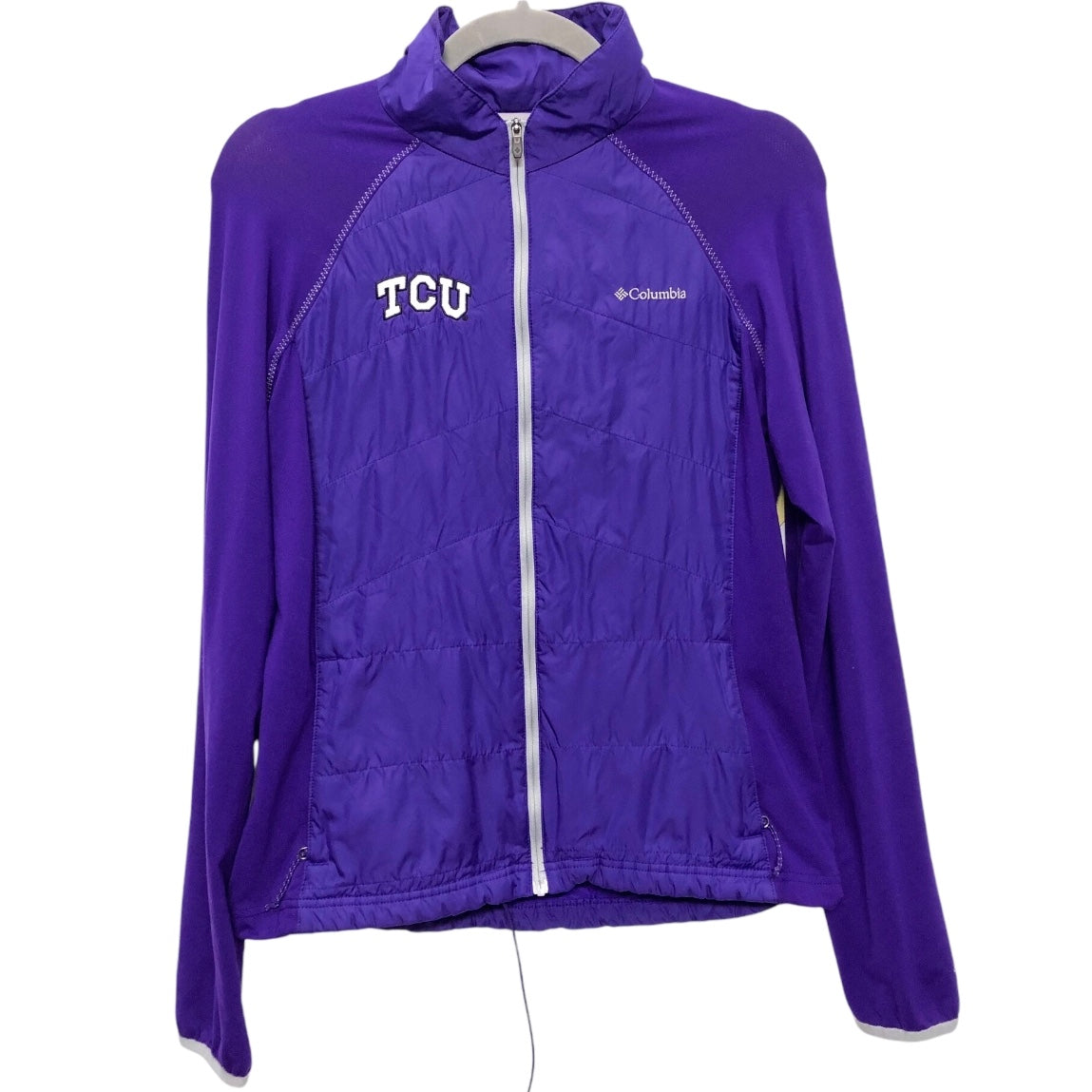 Jacket Windbreaker By Columbia In Purple, Size:S