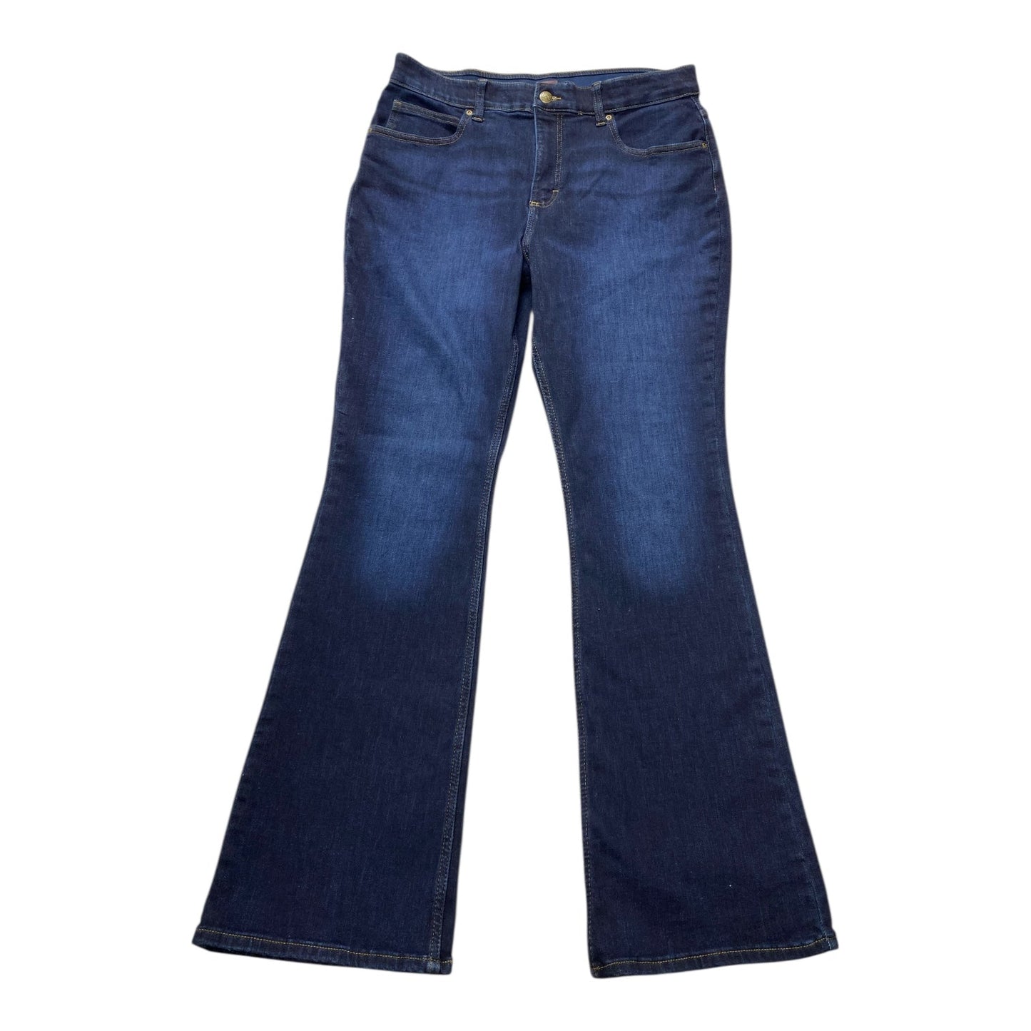 Jeans Boot Cut By Lee In Blue Denim, Size:16L
