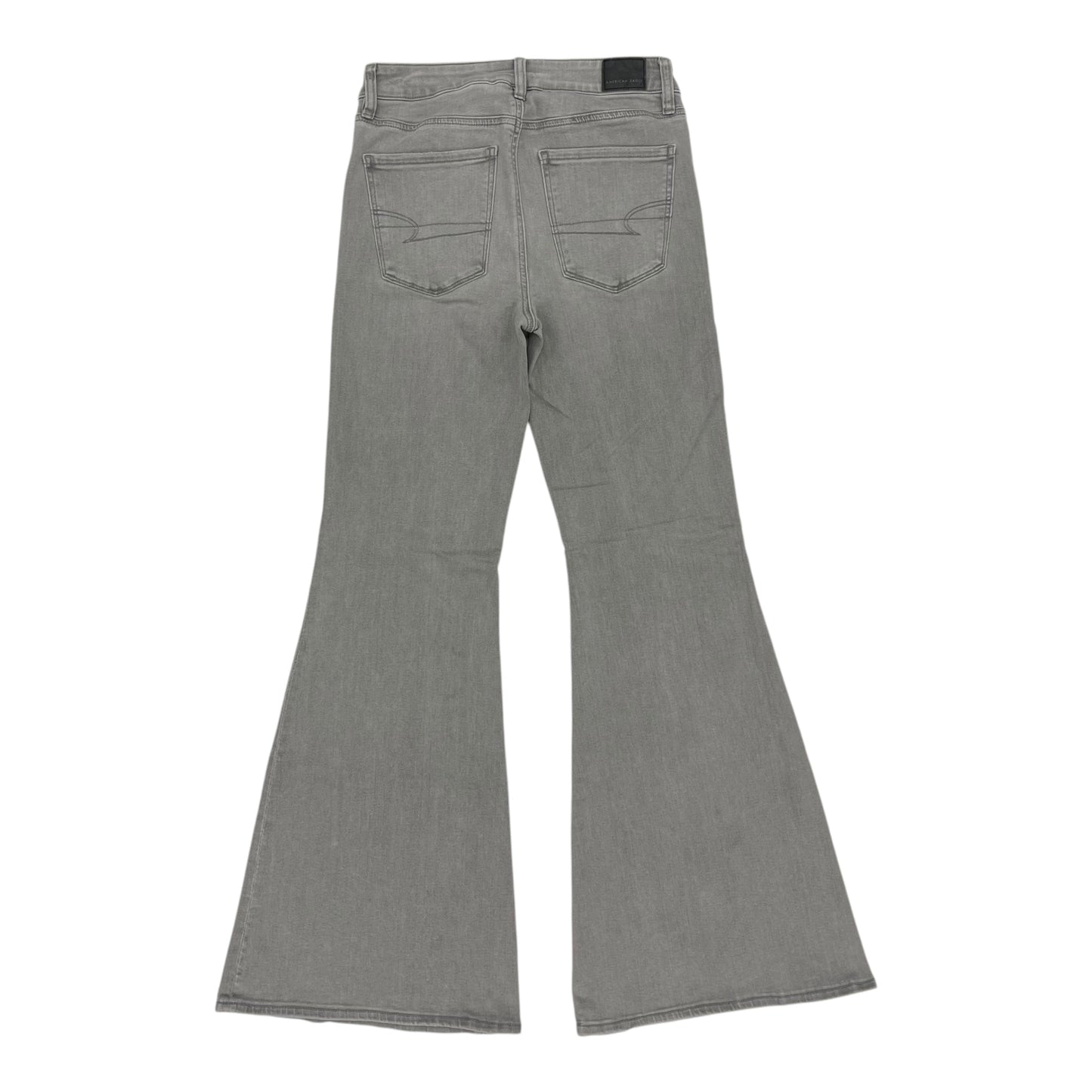 Jeans Flared By American Eagle In Grey, Size:6