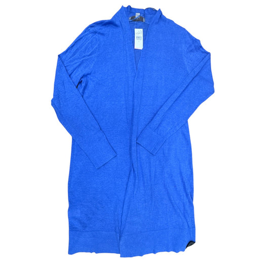 Sweater Cardigan By Loft In Blue, Size:L