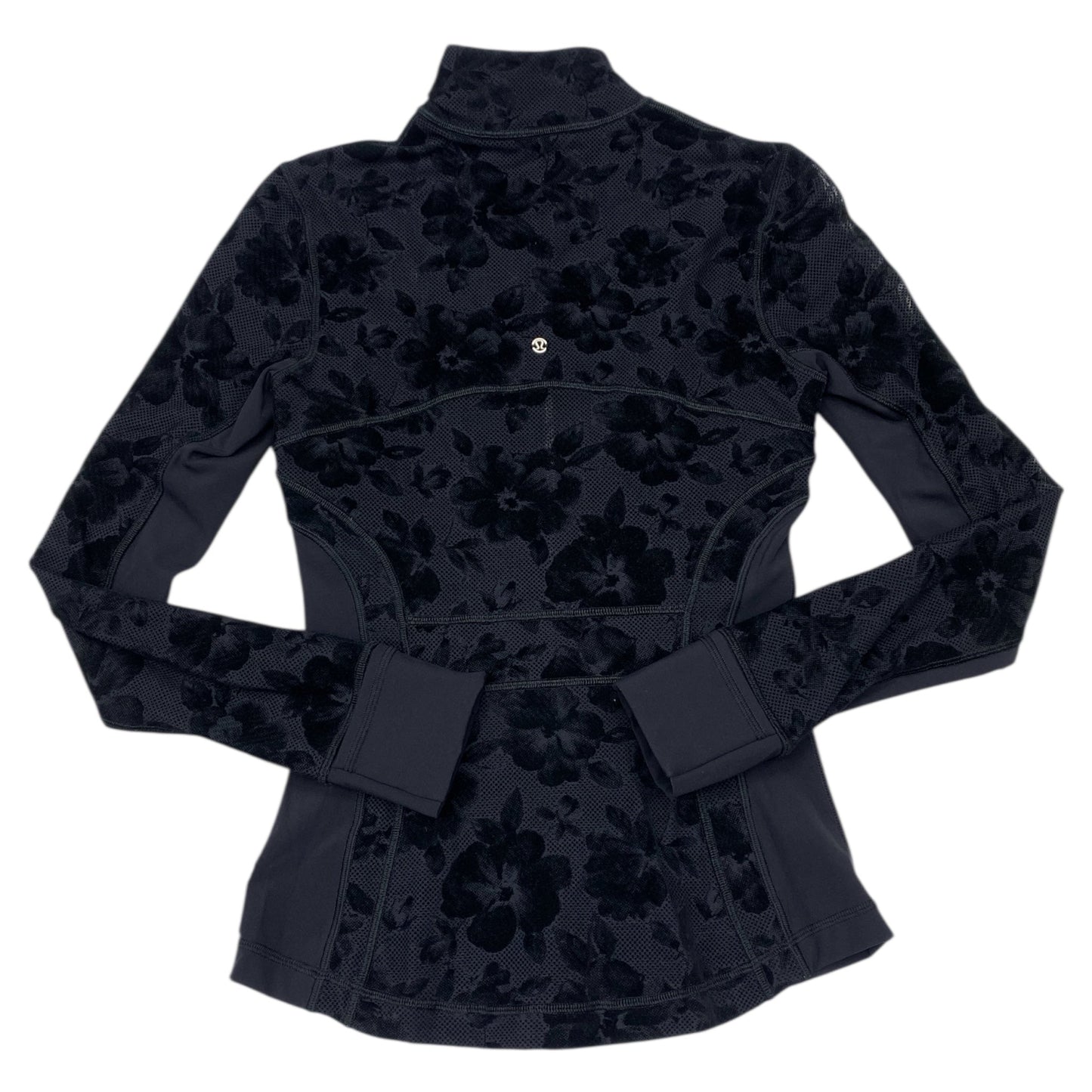 Athletic Jacket By Lululemon In Black, Size:4