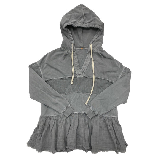 Sweatshirt Hoodie By Free People In Grey, Size:Xs