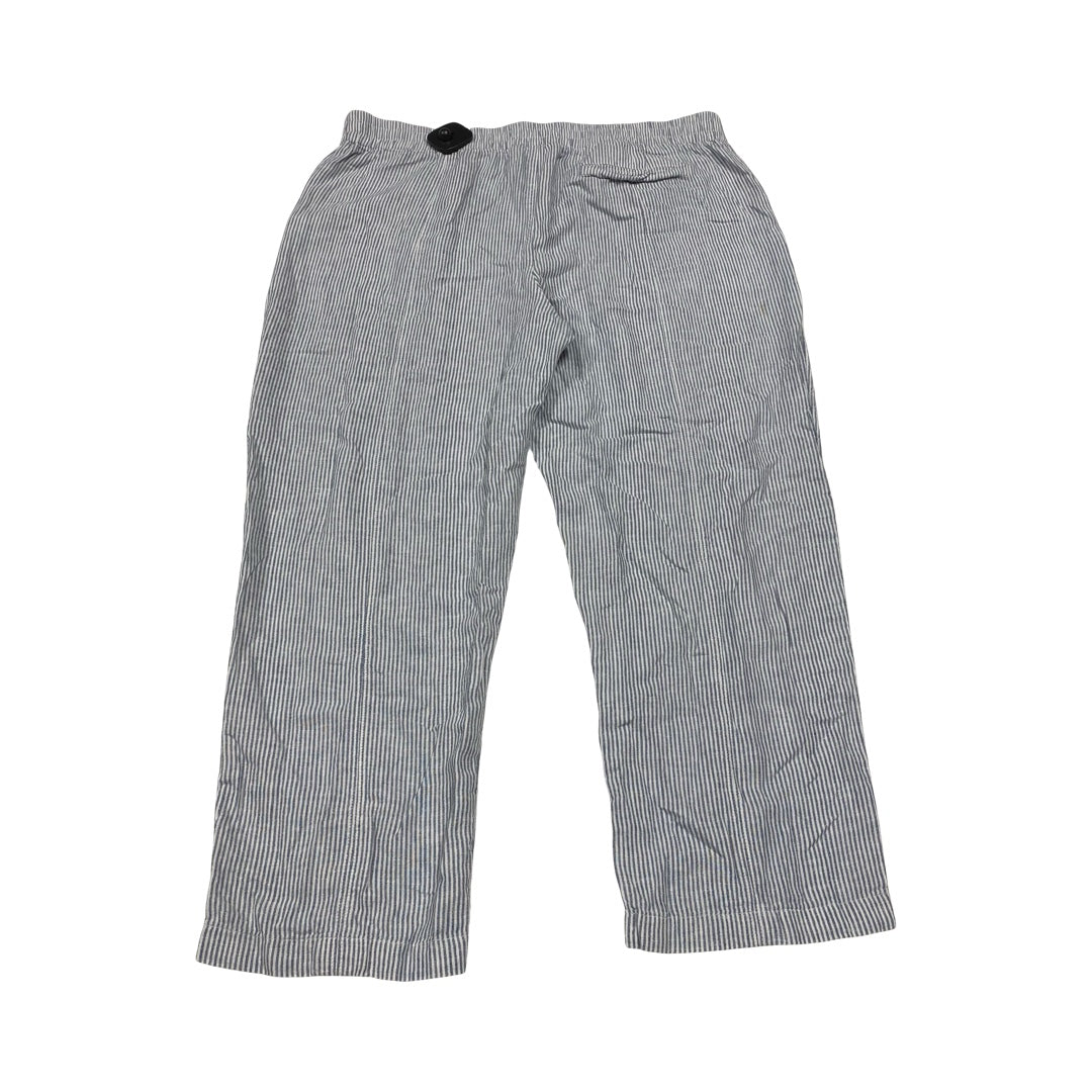 Pants Cropped By Caslon In Striped Pattern, Size:L