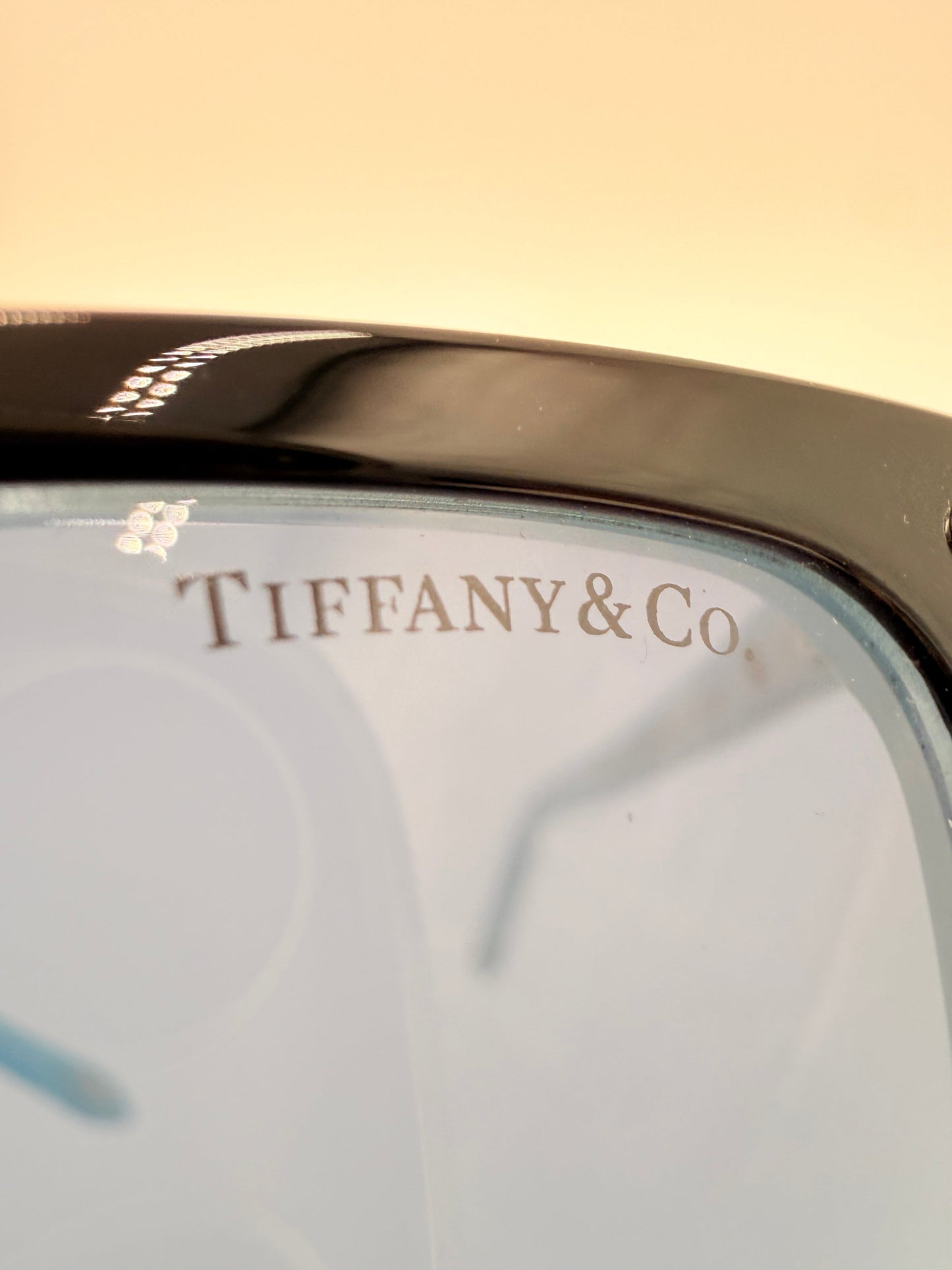 Sunglasses Luxury Designer By Tiffany And Company In Blue, Size: