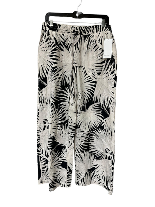 Pants Wide Leg By Karen Kane In Black & Cream, Size:M