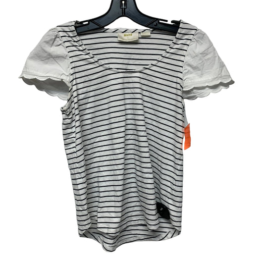 Top Short Sleeve By Maeve In Black & White, Size: Xs