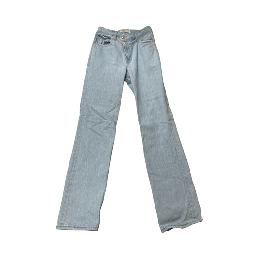 Jeans Straight By Abercrombie And Fitch In Blue Denim, Size:4L
