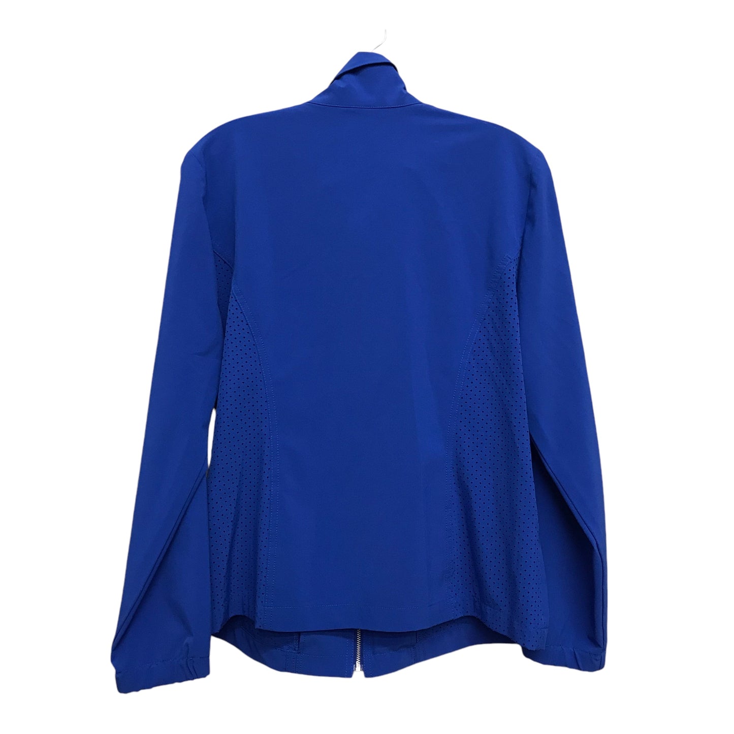 Athletic Jacket By Chicos In Blue, Size:M