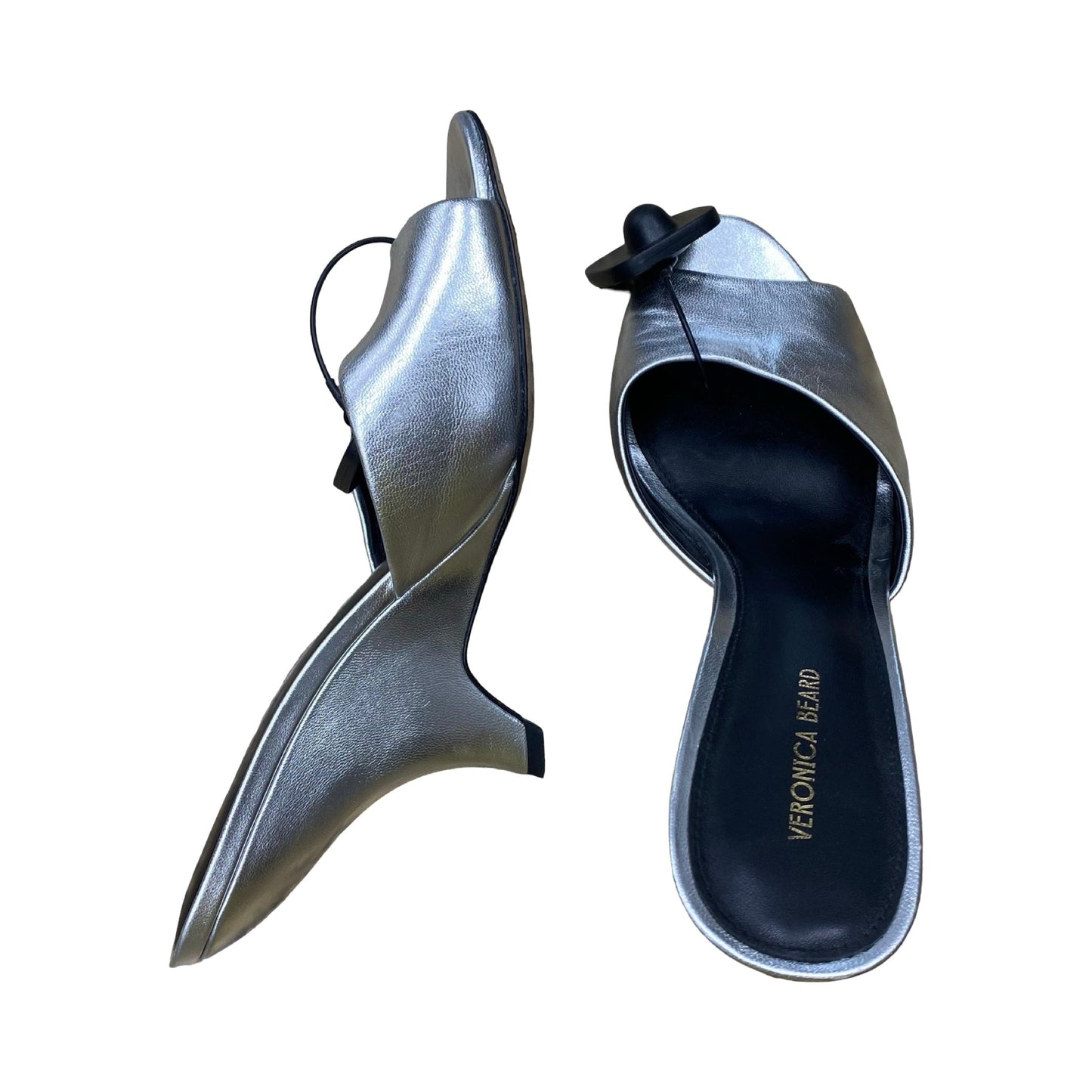 Shoes Designer By Veronica Beard In Silver, Size:8.5