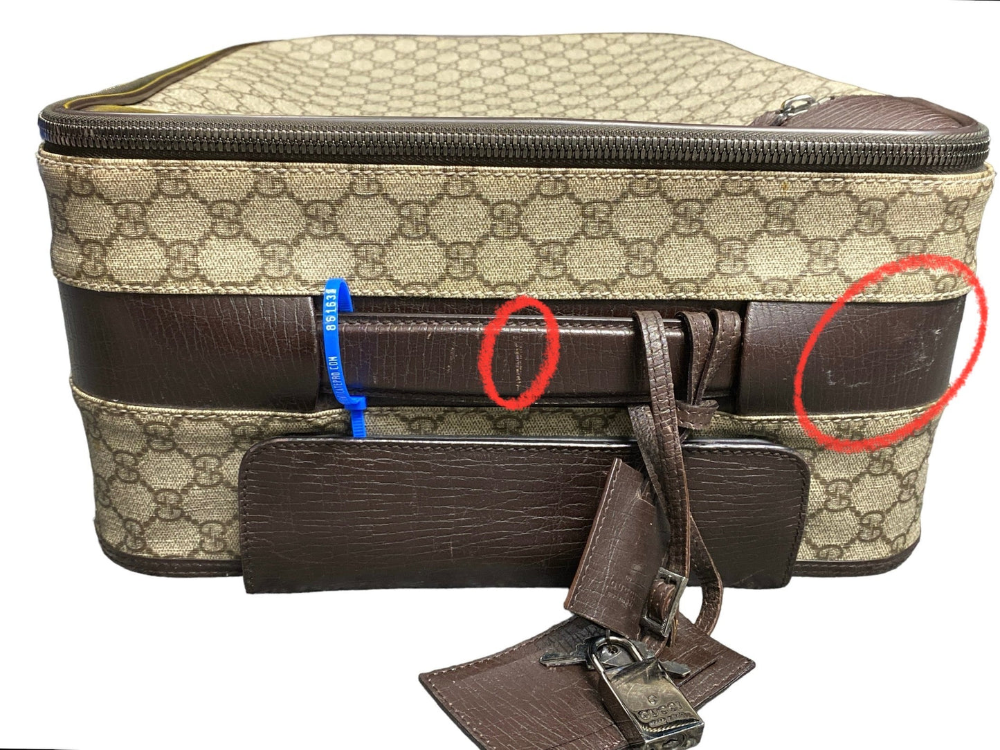 Luggage Luxury Designer By Gucci  Size: Medium