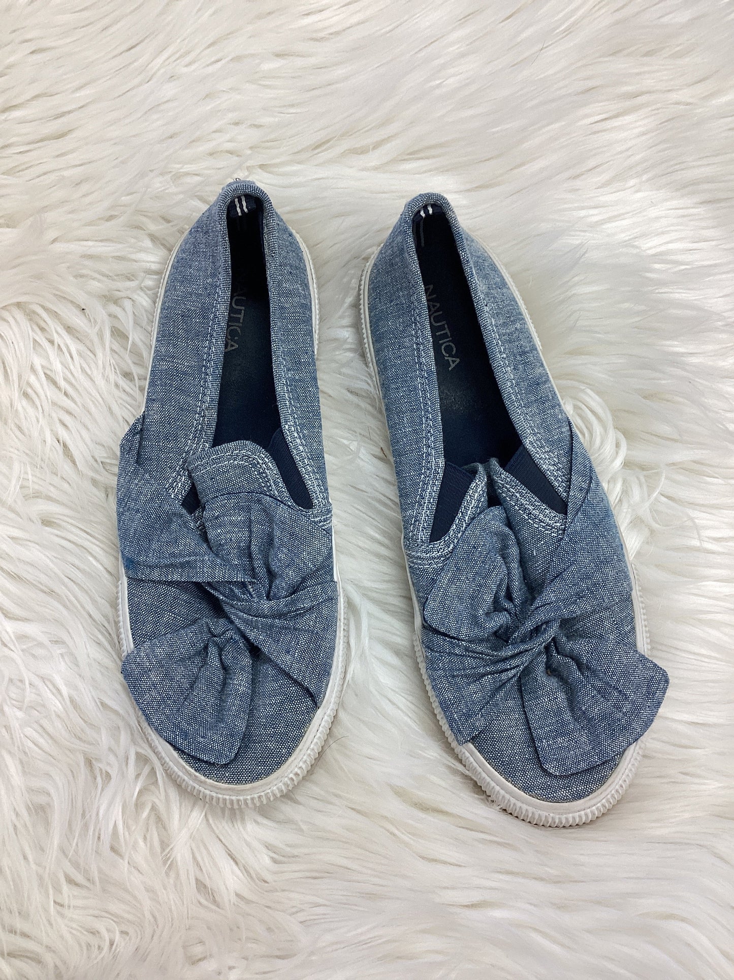 Shoes Flats By Nautica In Blue, Size:9