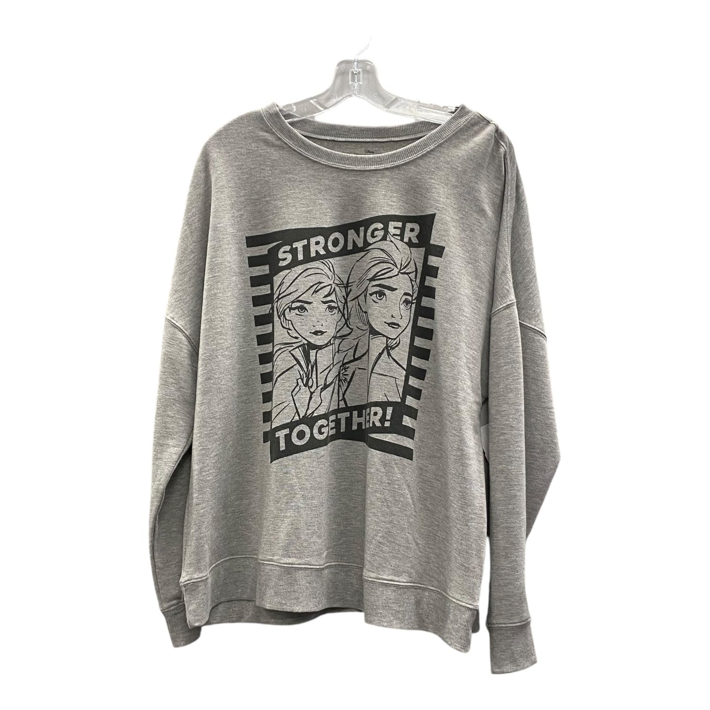 Top Ls By Disney Store In Grey, Size:2X
