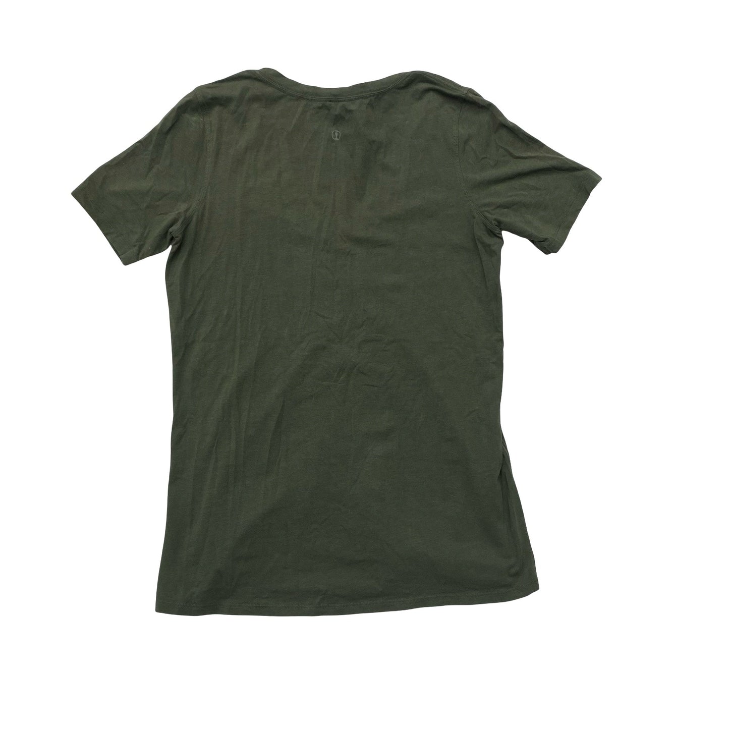 Athletic Top Ss By Lululemon In Green, Size:8