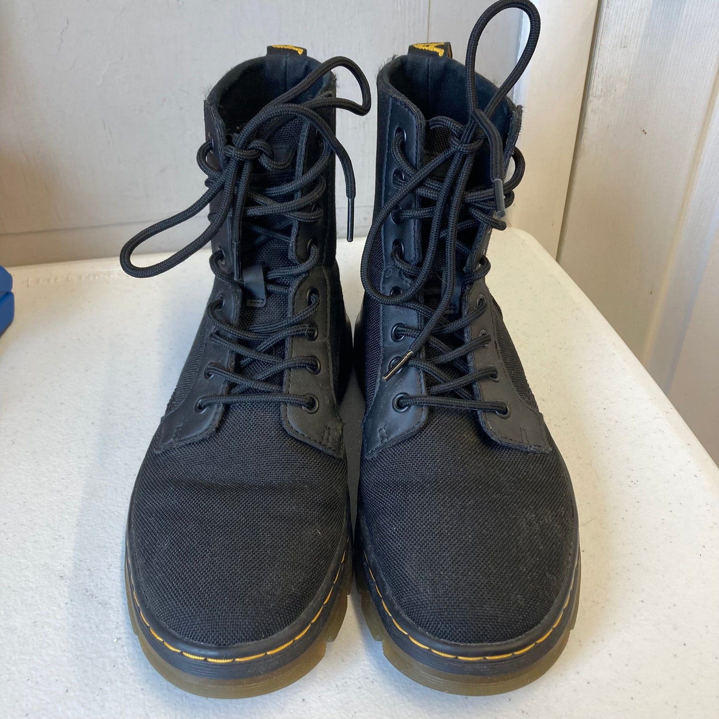 Boots Combat By Dr Martens In Black, Size:9