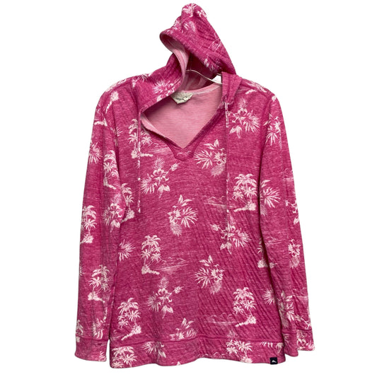Athletic Top Ls Hoodie By Tommy Bahama In Pink, Size:M