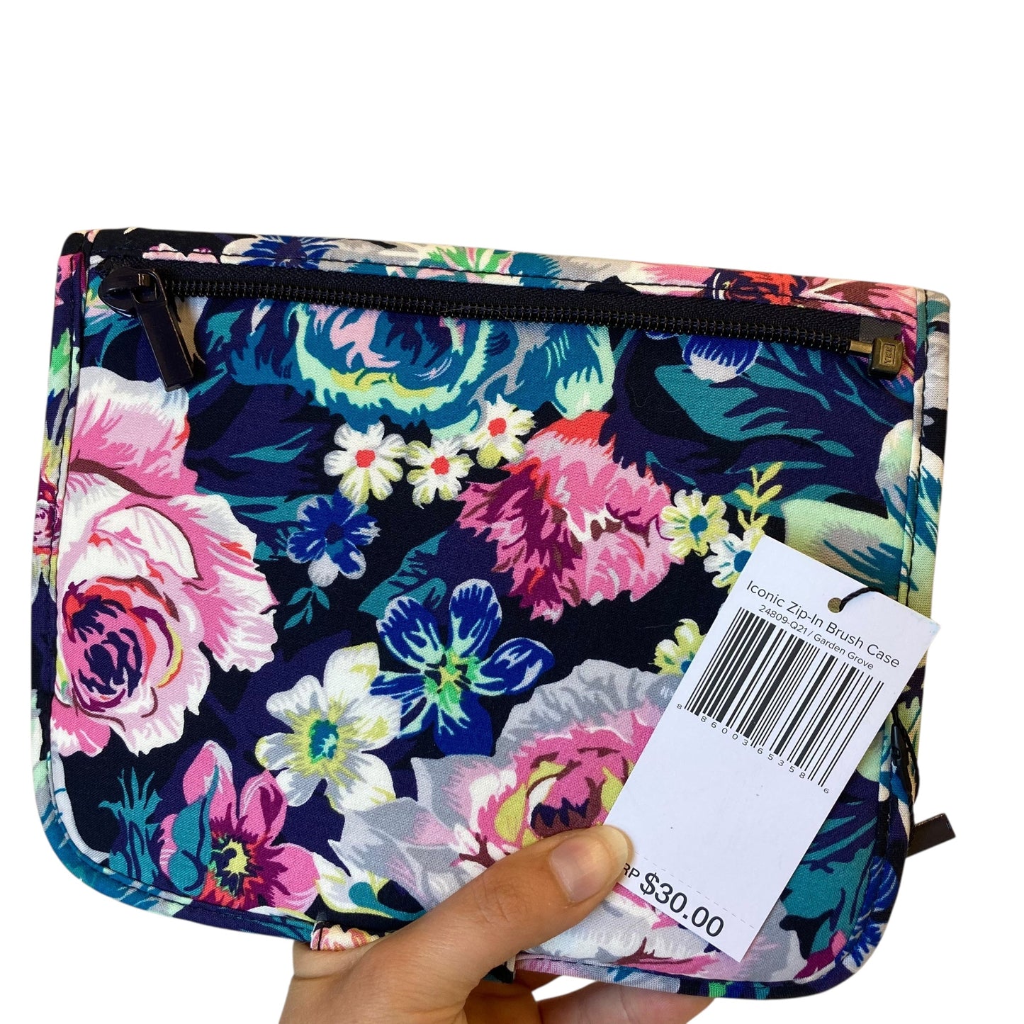 Makeup Bag By Vera Bradley In Floral Print, Size:Medium