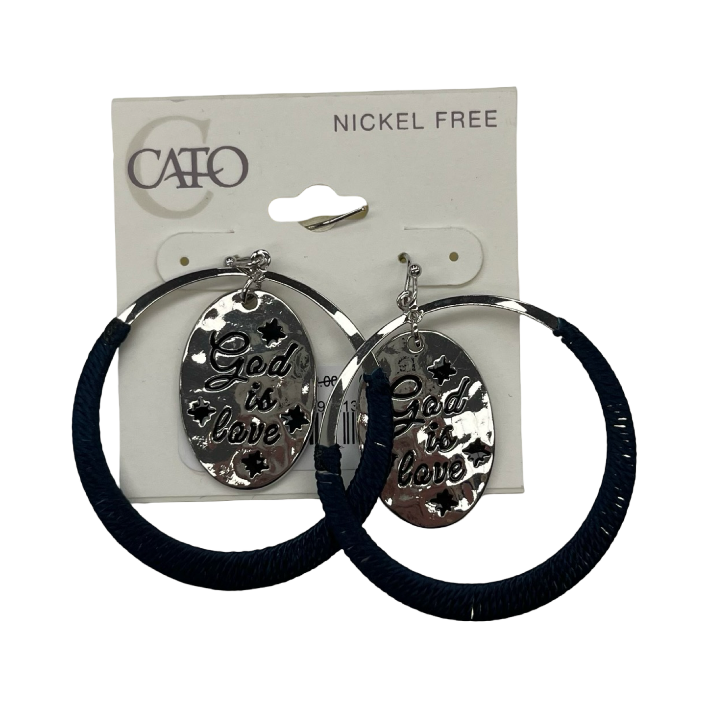 Earrings Dangle/Drop By Cato In Blue & Silver