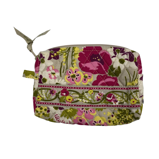 Makeup Bag By Vera Bradley In Pink & Tan, Size:Small