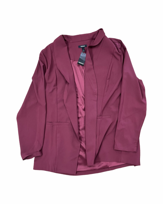 Blazer By Torrid In Maroon, Size:14