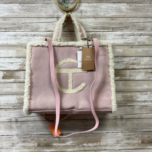 Handbag Designer By Ugg In Pink & White, Size:Large