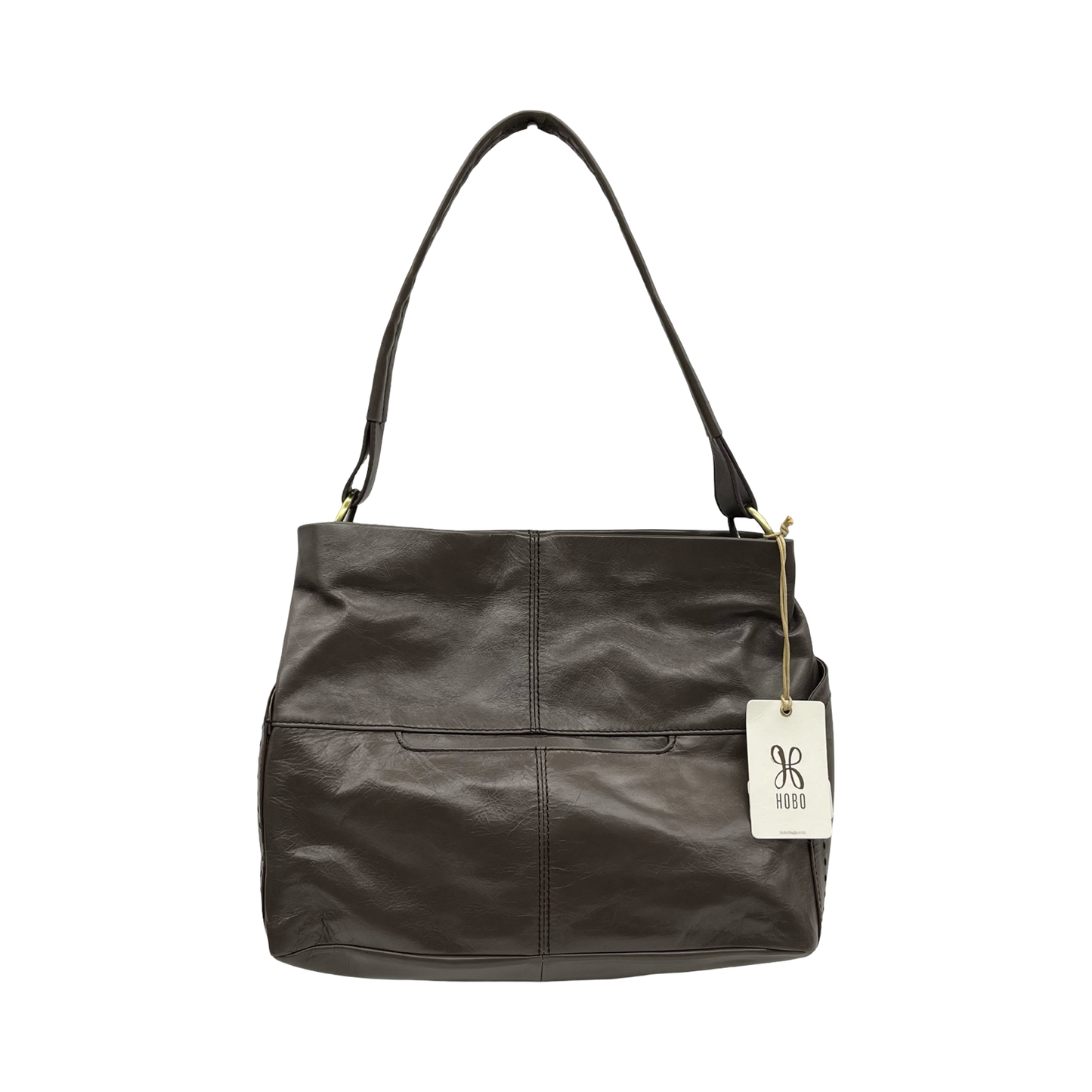 Handbag Leather By Hobo Intl In Brown, Size:Medium