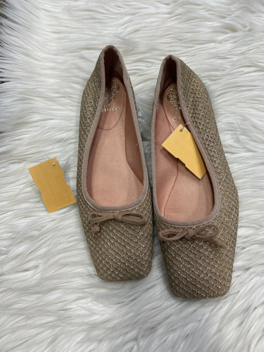 Shoes Flats By Vince Camuto In Gold, Size:7.5