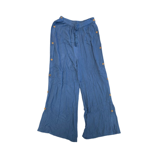 Pants Wide Leg By Cmc In Blue, Size:S
