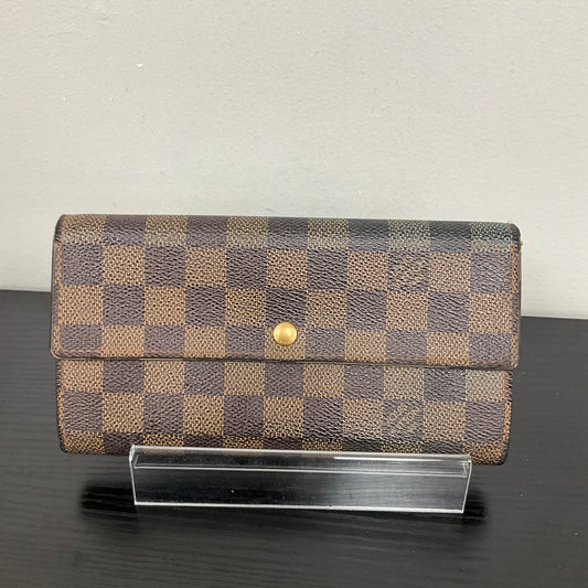 2006 Sarah Wallet By Louis Vuitton In Damier Ebene