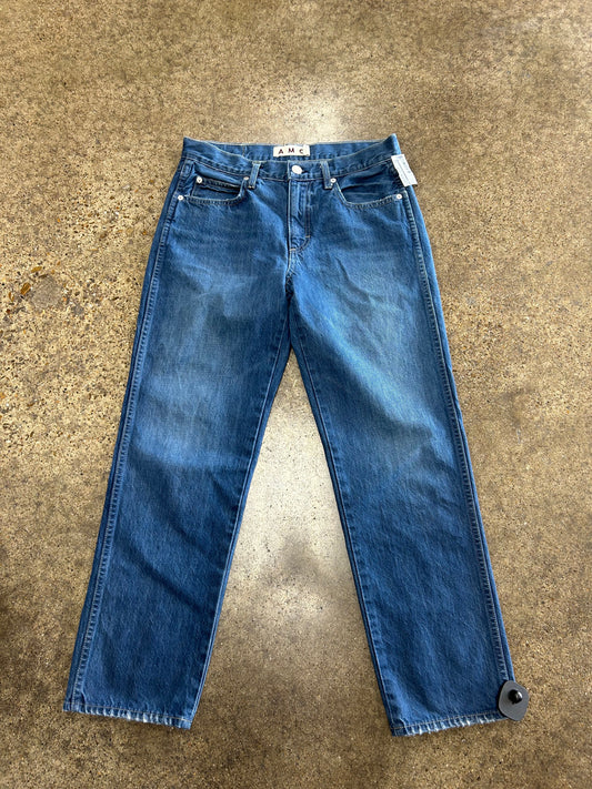 Jeans Straight By Amo In Blue Denim, Size:4