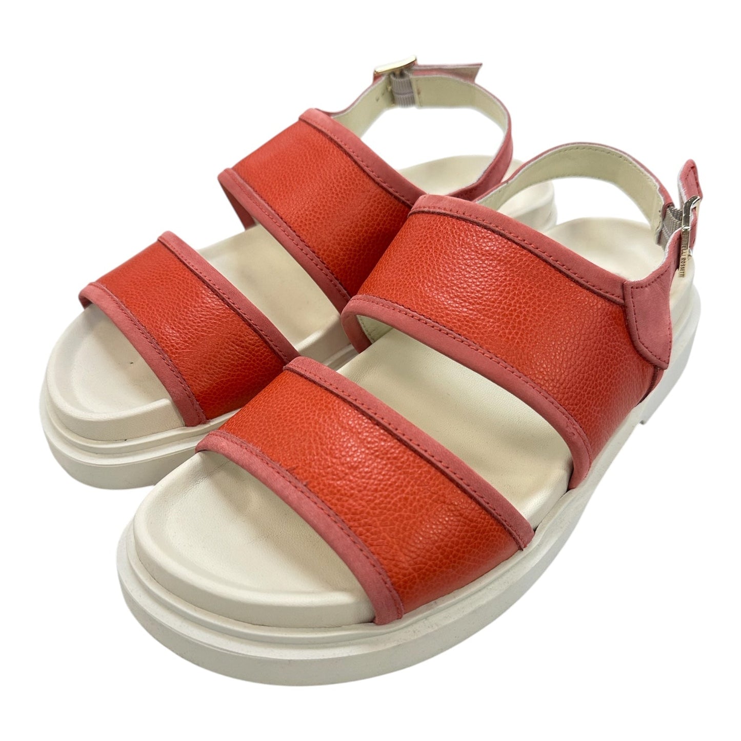 Sandals Flats By Cma In Cream & Red, Size:8