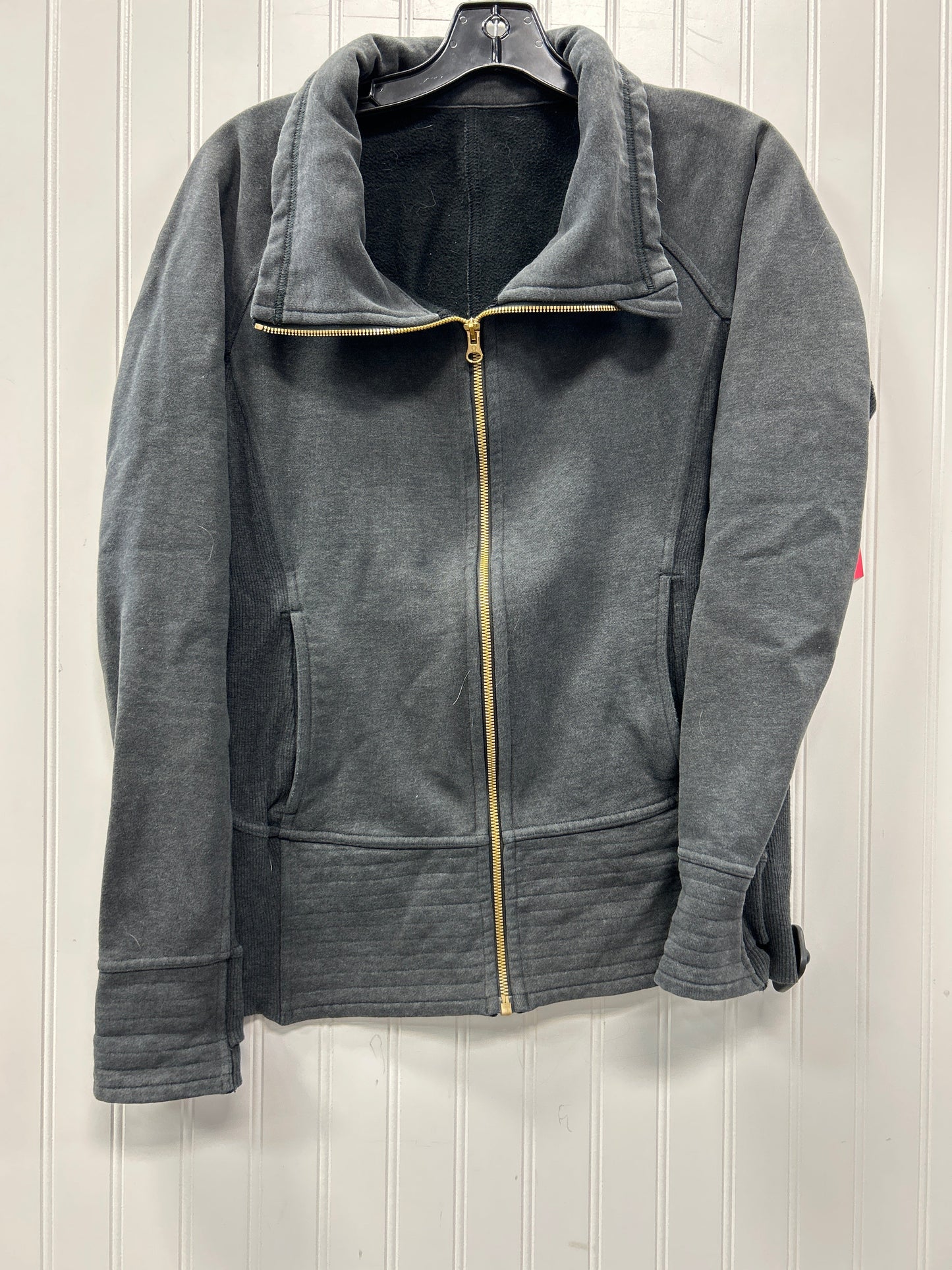 Athletic Jacket By Lululemon In Grey, Size:8
