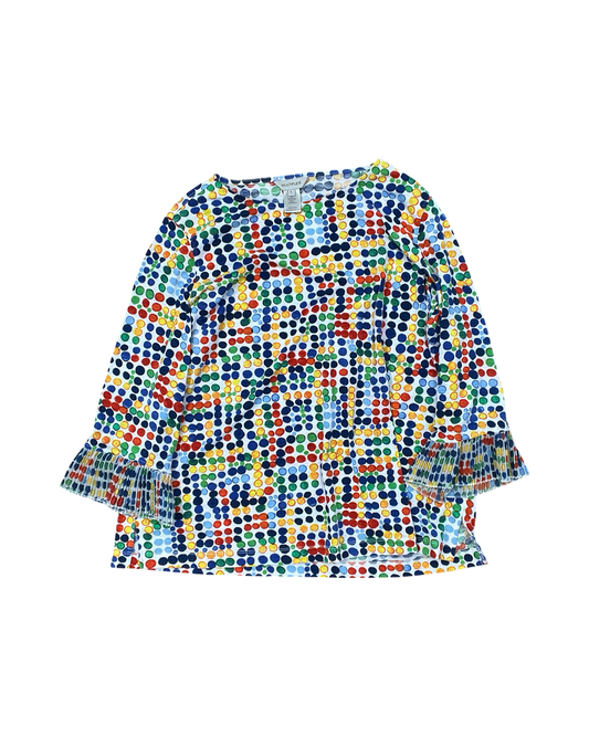 Top 3/4 Sleeve By Multiples In Multi, Size:L